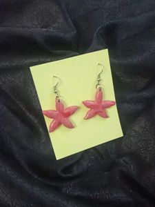 Pink Starfish Earrings