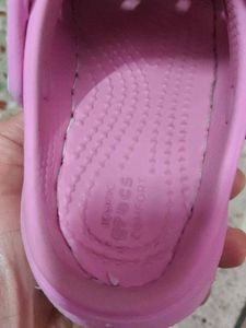 Pink Crocs Comfort Clogs