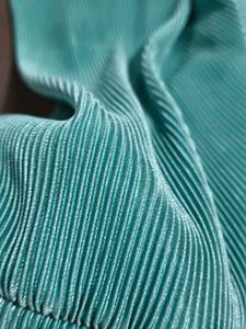 Teal Pleated Top