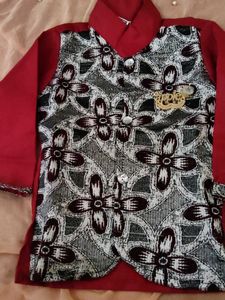 Boys Red Floral Shirt