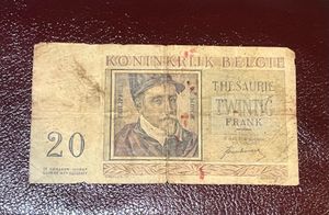20 Franc Belgium 1950