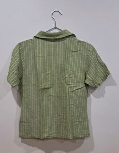 Westside Stripped Green Shrug /Shirt