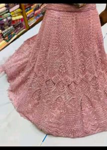 Dusky Pink Embroidered Lehanga