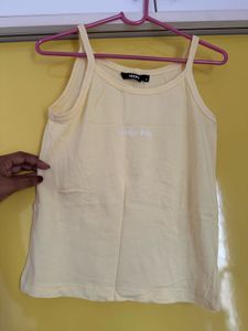 Lemon Yellow Strap Top