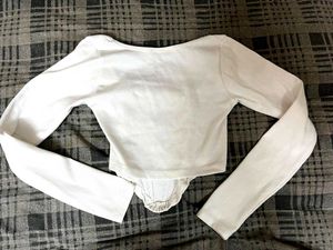 White Long Sleeve Top