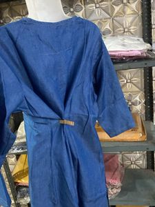 Denim Look Kurta