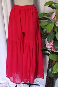Red Embroidered Kurta/Sharara Set