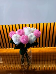 Pack Of 10 Crochet Tulips 🌷