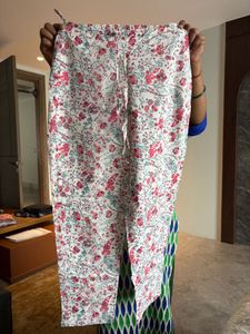 Biba Floral Print Kurti Set With Dupatta