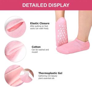 Moisturizing Silicone Gel Socks for Repairing Dry