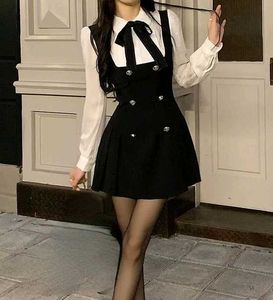 y2k cute black bottom dress