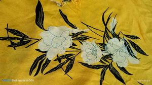 Perfect Floral Print Yellow Top With Bell Sleeves