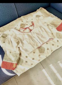 Exquisite Embroidered Sari With Blouse