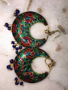 Enamel Floral Earrings