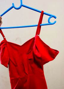 Bodycon Offshoulder Red Dress