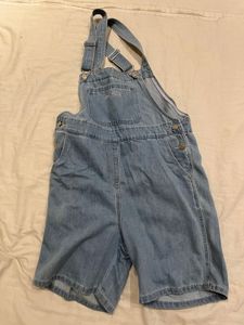 Denim Overalls Shorts