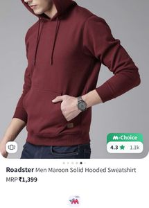 Roadster Maroon Hoodie