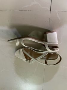 White Strappy Heels