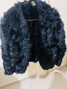Woollen Black Jacket - M