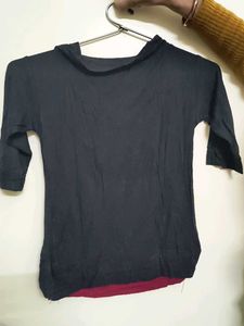 Black Shrug With Attached Top