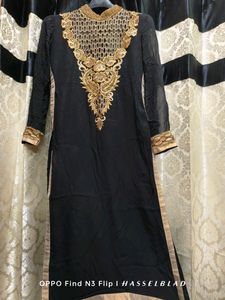Black And Golden Gorgeous Kurta🖤
