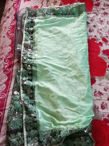 Elegant Green Saree