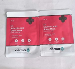 2 The Derma Co 1% Salicylic Acid Sheet Mask