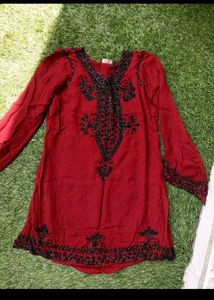 Trendy Red Plazzo Set