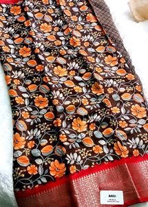 New Dola Silk Saree With Tag and attached Blouse F