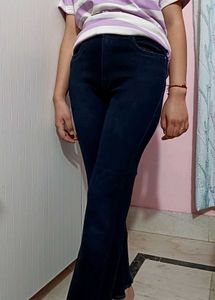 Frayed Hem Wide Leg Jeans