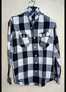 &#34;Warm and Stylish XL Winter Shirt,(black &amp;white)
