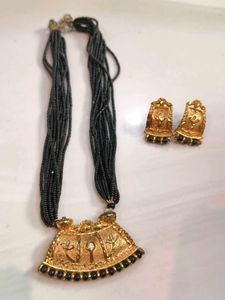 black Jewellery Set choker