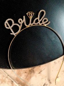 Golden Cristal Bride Crown 👑