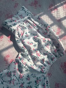 white and pink mini dress