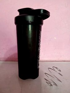 Black &#34;Work Hard&#34; Shaker Bottle