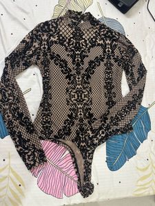 Patterned Long Sleeve Top