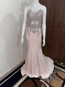 Elegant Pink Ethnic Gown