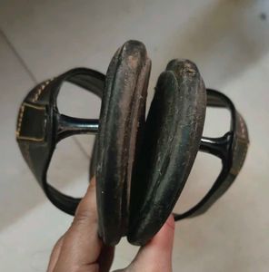 Black Leather Flip Flops