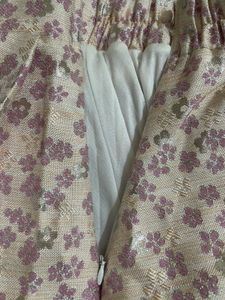 Pastel Floral Pleated Jacquard Skirt