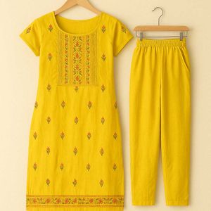 Yellow Kurta Set