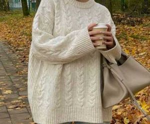 Cozy Cable Knit Oversized Sweater