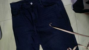 black Wide Leg Denim Jeans