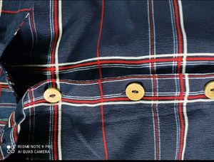Checked Collar Style Dress