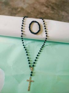 Jesus Christ Necklace And Bracelet Combo