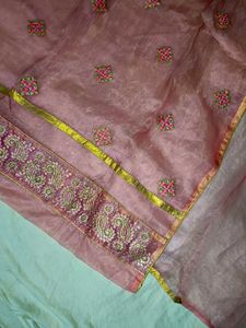 Pretty Organza Embroidered Kurta Unstitched