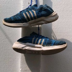 Blue Athletic Shoes/ small Damage