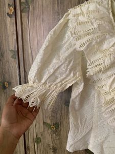 Vintage-Inspired Lace Crop Top