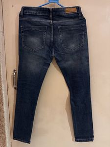 Mast &amp; Harbour Men Navy Blue Jeans