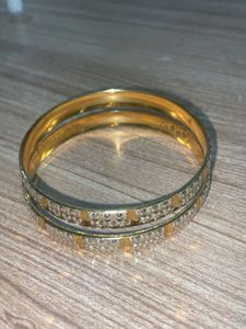 golden artificial bangles
