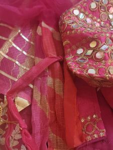 Lehnga Style Skirt With Gota Patti Detailing